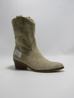 kozaki damskie na obcasie (36-41) 22088-01 BEIGE
