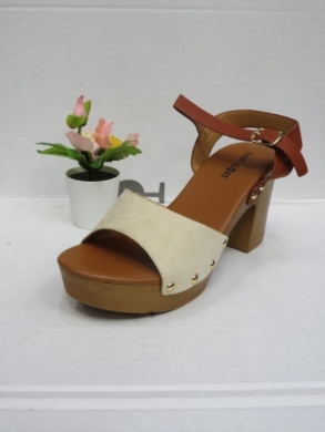 Sandały damskie na obcasie (36-41) Y054 BEIGE