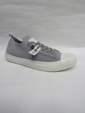 Trampki damskie na płaskim (36-41) 1016-2 GREY