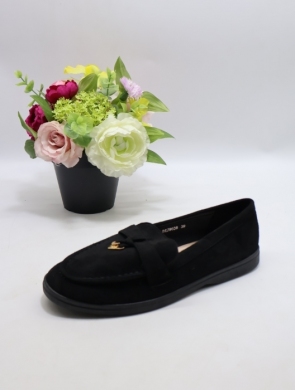 Mokasyny damskie na płaskim (36-41) 9038 BLACK