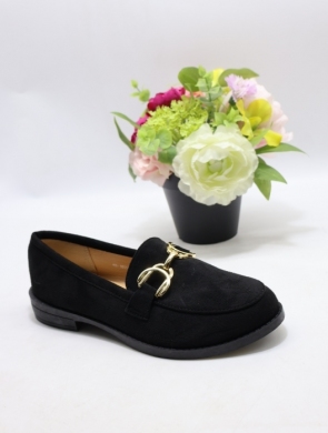 Mokasyny damskie na płaskim (36-41) H8-1027 BLACK