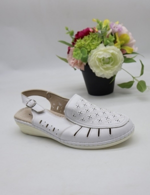 Sandały damskie na płaskim (36-42) 11560-8 WHITE