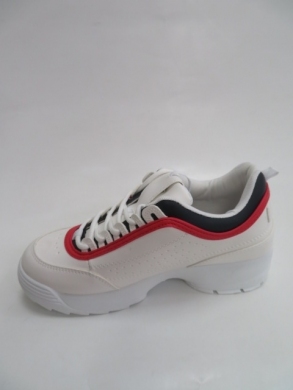 Sneakersy damskie niskie (36-41) A630 WHITE/RED