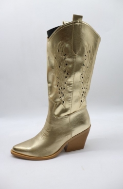 Kozaki damskie na obcasie (36-41) 2261 GOLD