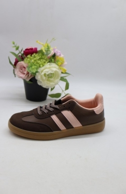 Buty sportowe damskie na płaskim (36-41) YY-185 BROWN