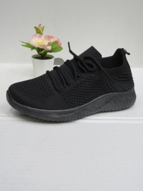 Buty sportowe damskie na płaskim (36-41) W050 BLACK