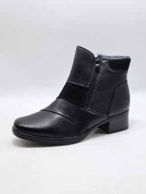 Botki damskie ocieplane na obcasie (36-42) 2672-1
