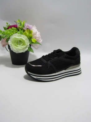 Buty sportowe damskie na płaskim (36-41) 9150 BLACK