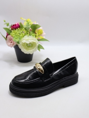 Mokasyny damskie na płaskim (36-41) 8354A BLACK