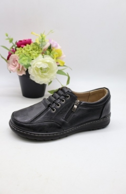 Półbuty damskie na płaskim (36-41) 22T108-1 BLACK