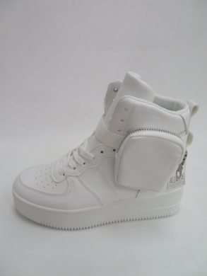 Sneakersy damskie wysokie (36-41) BO-687 WHITE