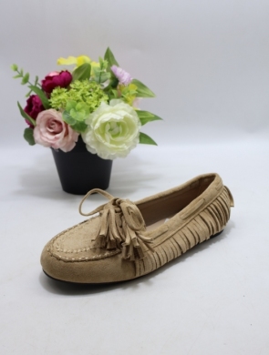 Mokasyny damskie na płaskim (36-41) H8-981 KHAKI