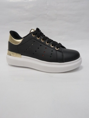 Buty sportowe damskie na płaskim (36-41) WW009 BLACK