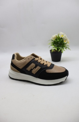 Buty sportowe damskie na płaskim (36-41) D251-11 BL/CAMEL