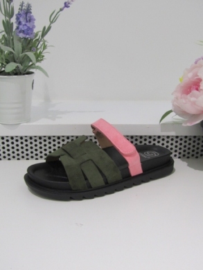 Klapki damskie na płaskim (36-41) CD319 GREEN
