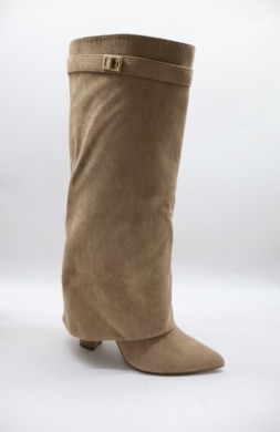 Kozaki damskie ocieplane na obcasie (36-41) HQ279-1 KHAKI