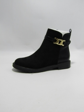Botki damskie ocieplane na płaskim (36-41) EL-816 BLACK
