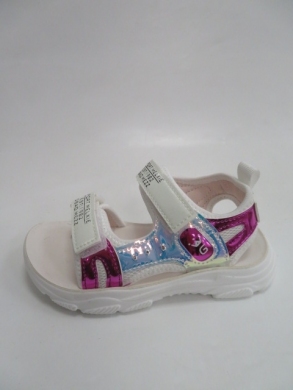 Sandały dziewczęce (26-31) D955 WHITE