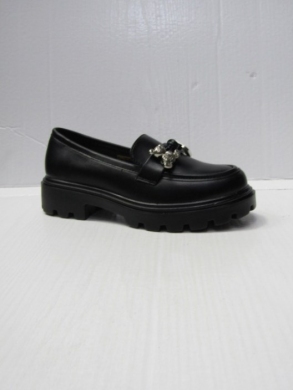 Mokasyny damskie na płaskim (36-41) 2812-1 BLACK