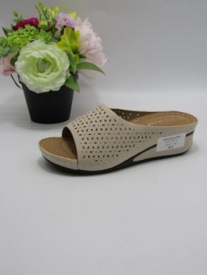 Klapki damskie na koturnie (36-41) N22-938 BEIGE