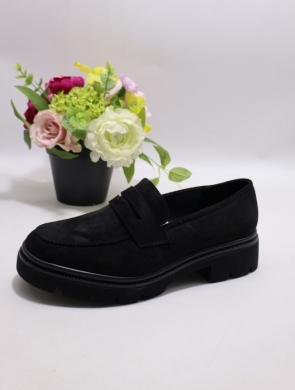 Mokasyny damskie na płaskim (36-41) 9280 BLACK