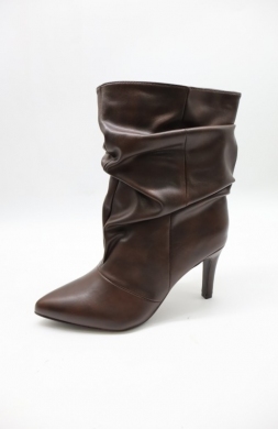 Botki damskie na szpilce (36-41) 9294 COFFE