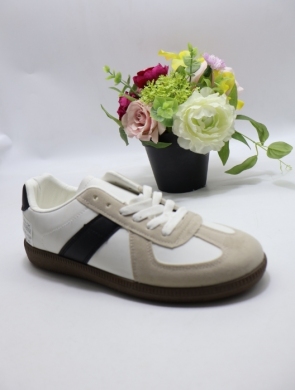 Buty sportowe damskie na płaskim (36-41) 6603 BEIGE