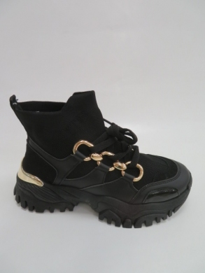 Sneakersy damskie wysokie (36-41) AB1705 BLACK