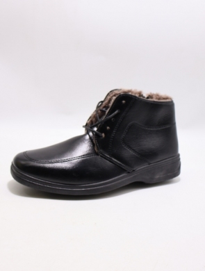 Botki męskie ocieplane (40-45) 928 BLACK