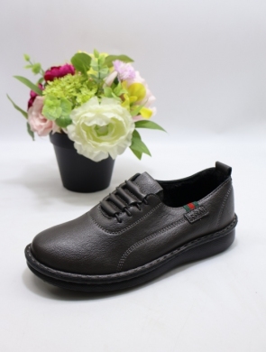 Półbuty damskie ocieplane na płaskim (36-42) 25117-2 GREY