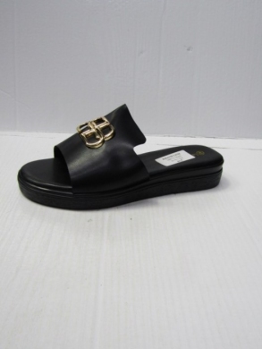 Klapki damskie na płaskim (36-41) M8711 BLACK