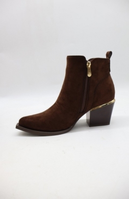 Botki damskie na obcasie (36-41) 1986-22 BROWN