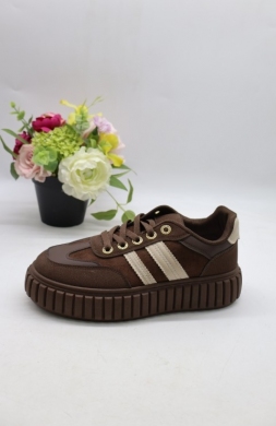 Buty sportowe damskie na płaskim (36-41) BO-925 BROWN