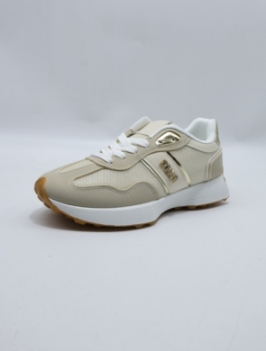 Buty sportowe damskie na płaskim (36-41) BO-181 BEIGE
