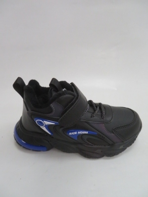 Buty sportowe chłopięce ocieplane (32-37) P691 BLACK/GREY