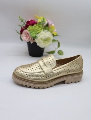 Mokasyny damskie na płaskim (36-41) C-387 GOLD