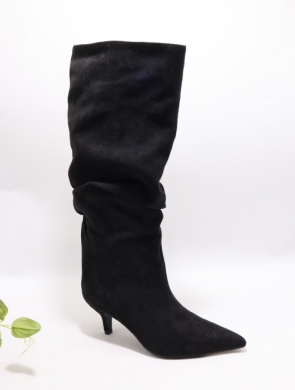 Kozaki damskie na szpilce (36-41) 2512 BLACK