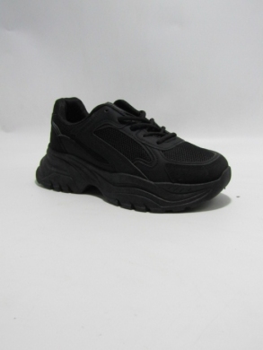 Buty sportowe damskie na płaskim (36-41) WW098 BLACK