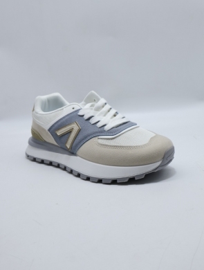 Buty sportowe damskie na płaskim (36-41) 0-1775 WH/BLUE