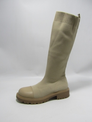 Kozaki damskie na płaskim (36-41) HQ 316 KHAKI