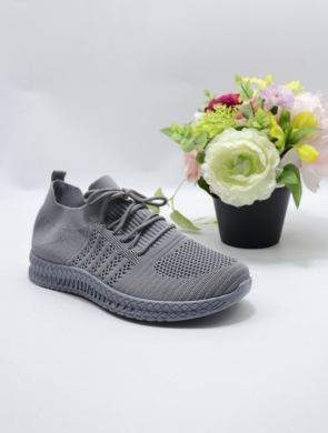 Buty sportowe damskie na płaskim (36-41) W065 GREY