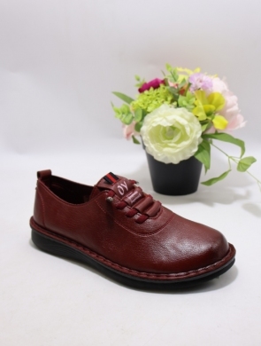 Półbuty damskie na płaskim (36-41) CC2378-3 BURGUN
