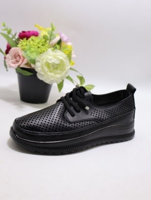 Półbuty damskie na płaskim (36-41) BK-623 BLACK