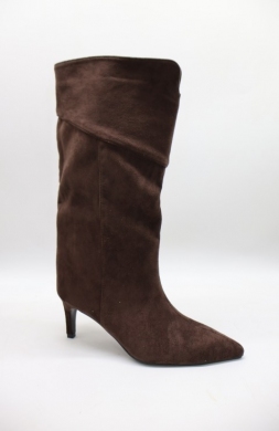 Kozaki damskie na szpilce (36-41) S605 BROWN