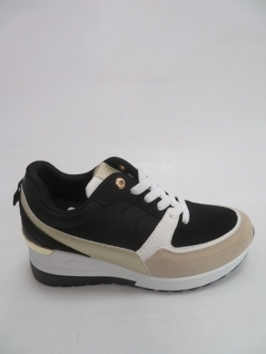 Sportowe Damskie na koturnie (36-41) J54 BLACK