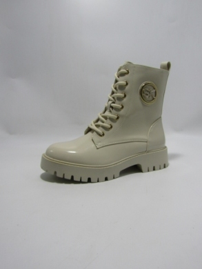Botki damskie ocieplane na płaskim (36-41) SA3157-21 BEIGE