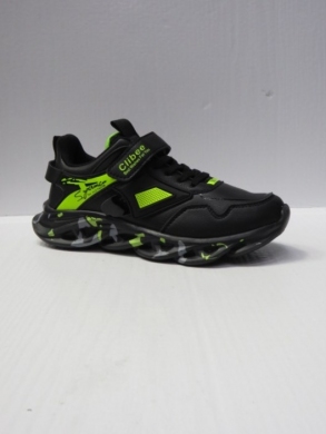 Buty sportowe chłopięce (33-38) EC236 BLACK/GREEN