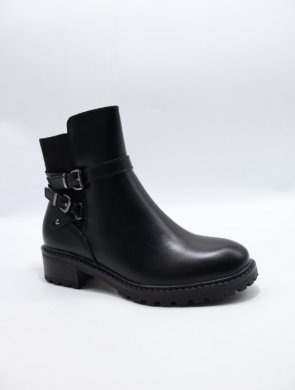 Botki damskie ocieplane na obcasie (36-41) M715 BLACK