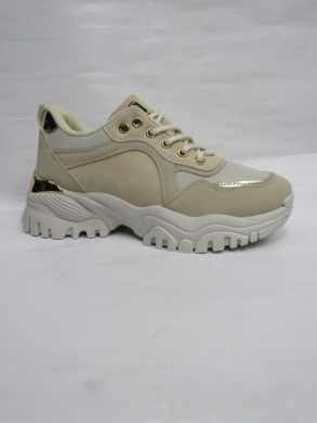 Buty sportowe damskie na płaskim (36-41) 205206 BEIGE
