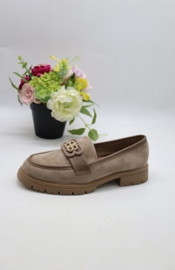 Mokasyny damskie na płaskim (36-41) 333-365 TAUPE